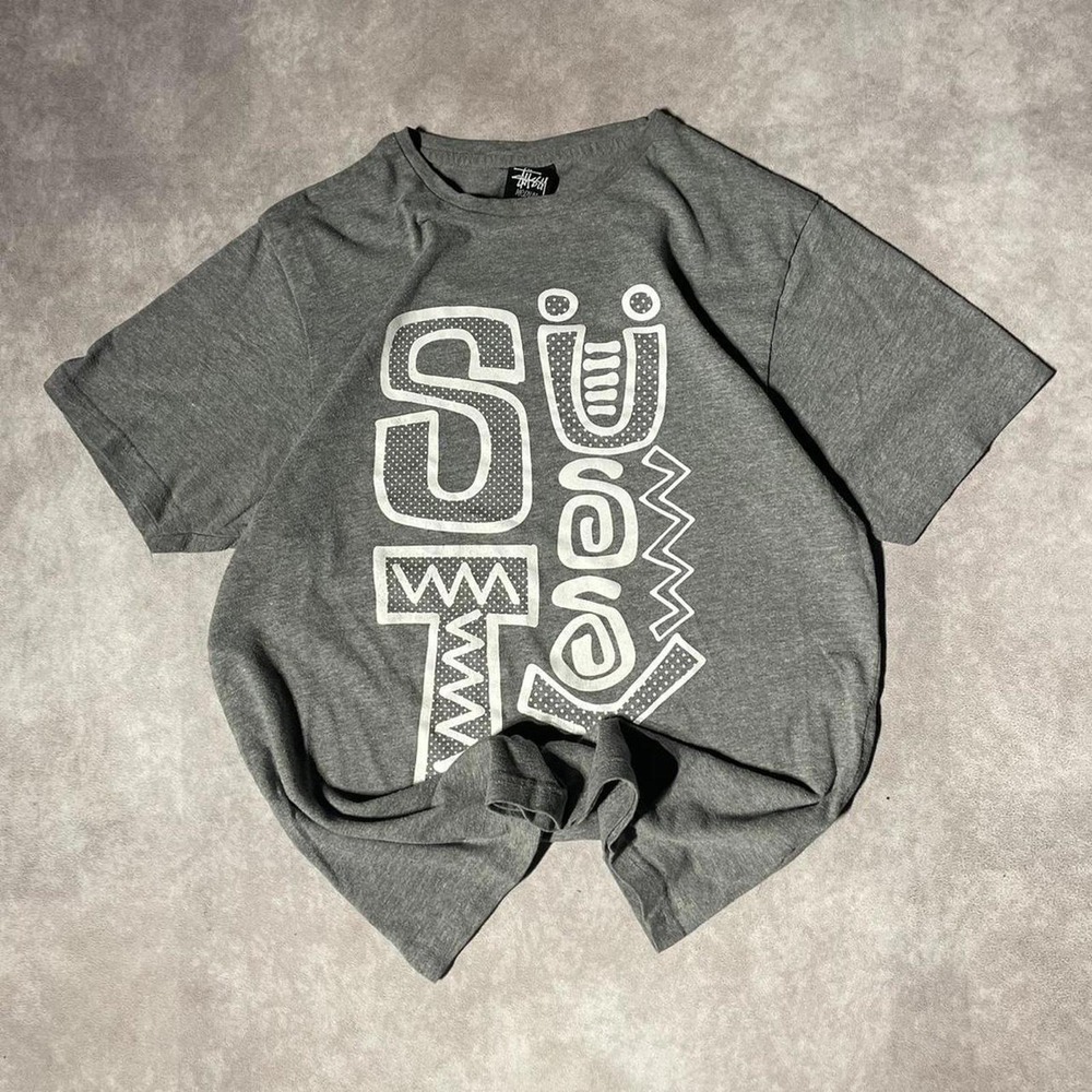 Y2K Stussy Big Letters Tee Shirt